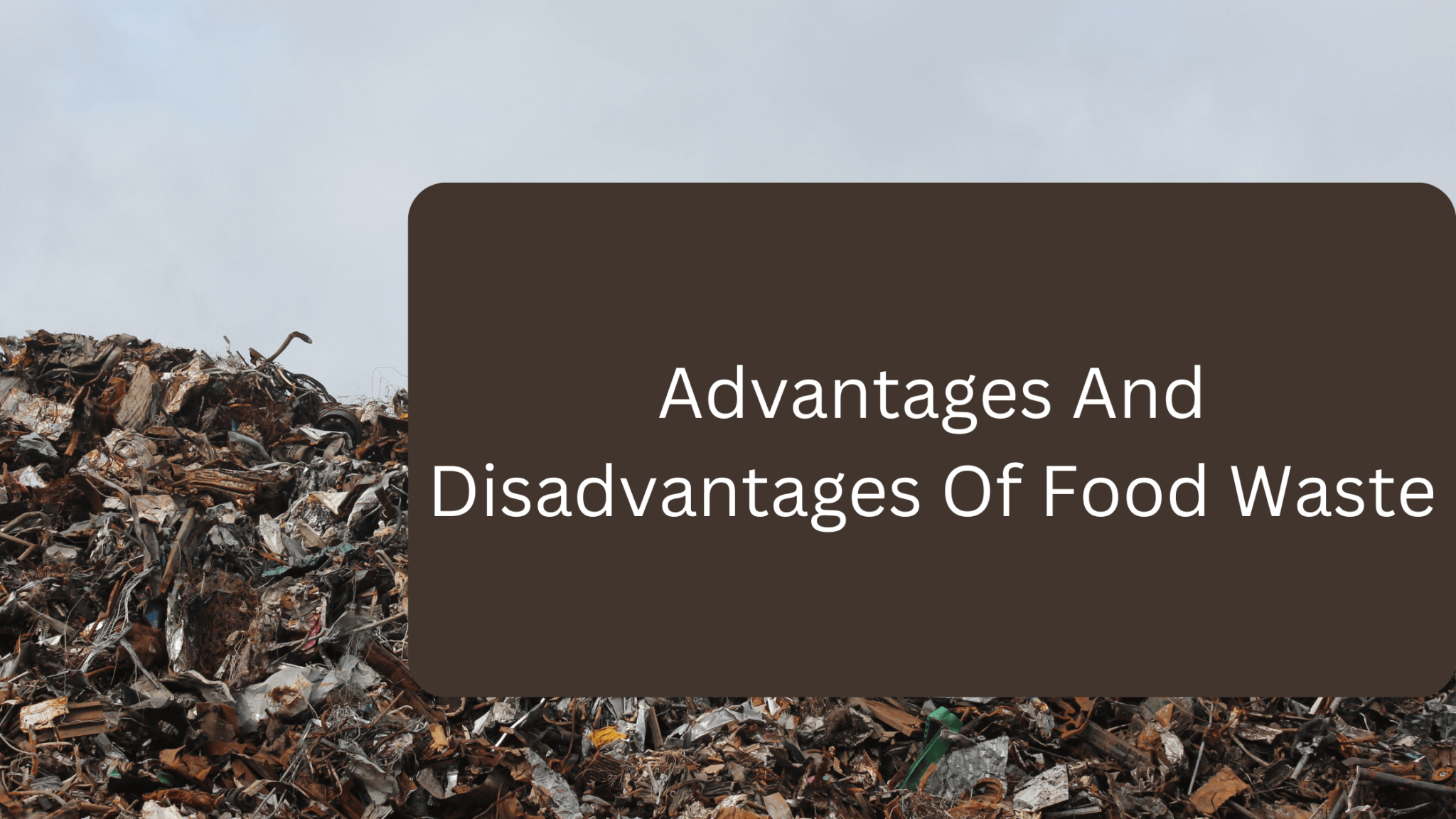 Advantages And Disadvantages Of Food Waste gardener Learn