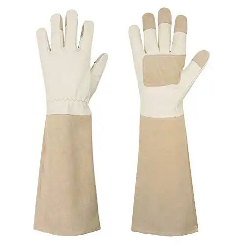 Handylandy Pruning Gloves for Men & Women, Long Thorn Proof Gardening Gloves